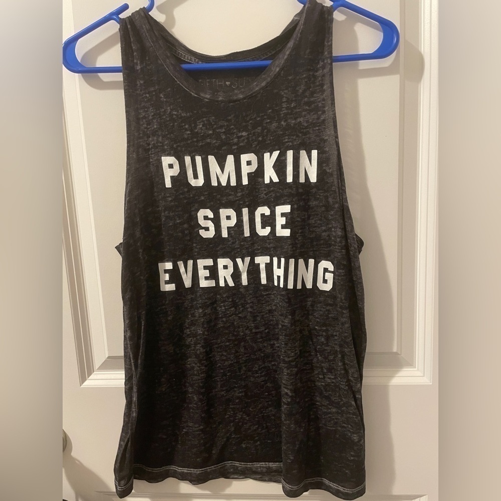 Gray/black size small tank top